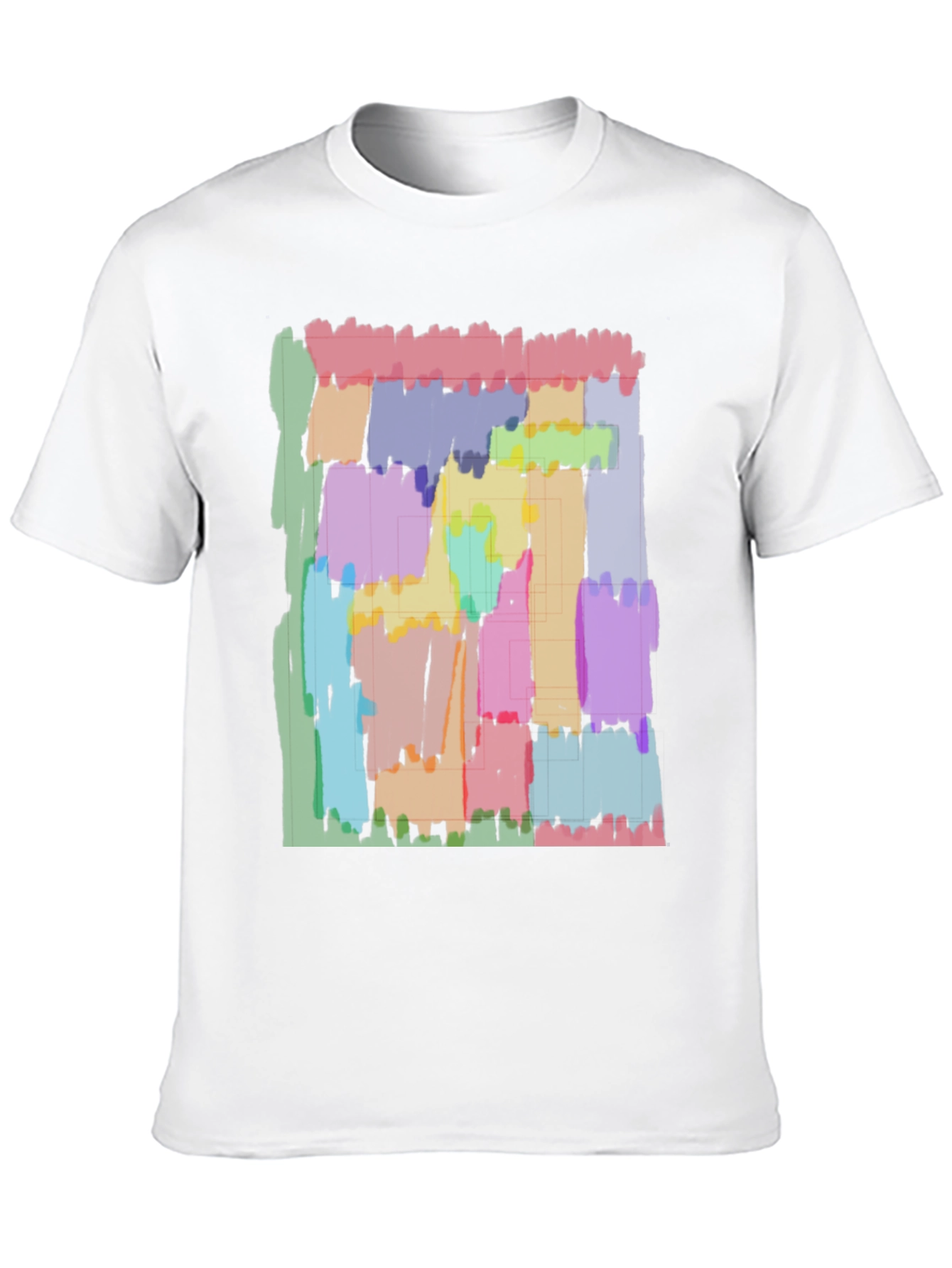 Abstract Art Graphic Black T-Shirt