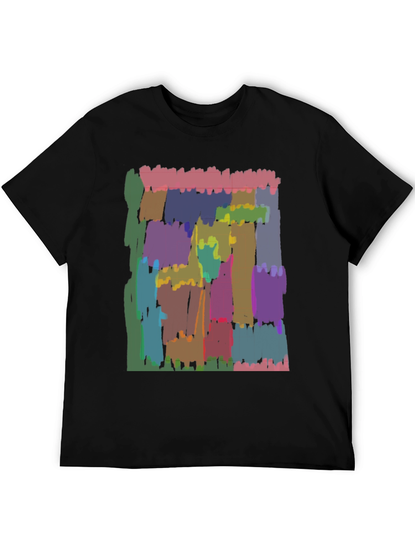 Abstract Art Graphic Black T-Shirt
