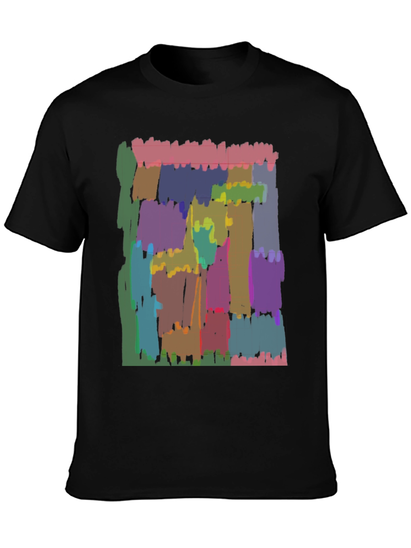 Abstract Art Graphic Black T-Shirt