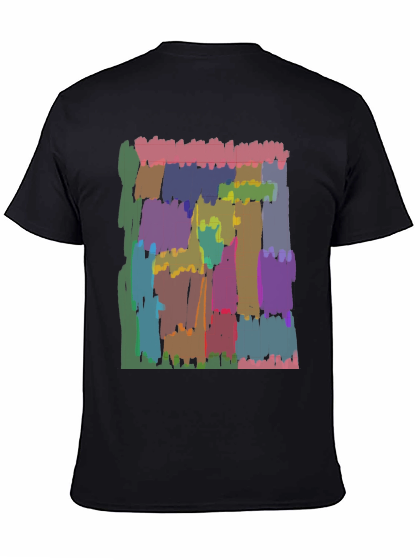 Abstract Art Graphic Black T-Shirt