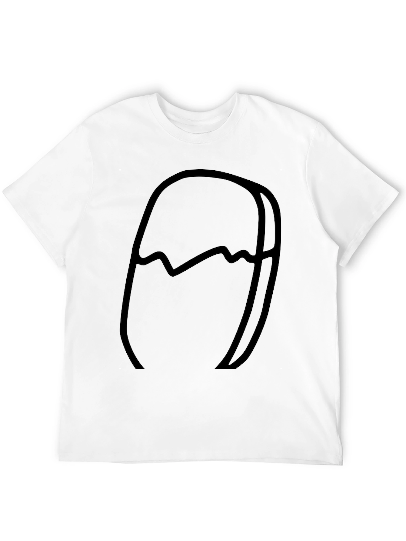 Abstract Graphic Print Crew Neck T-Shirt