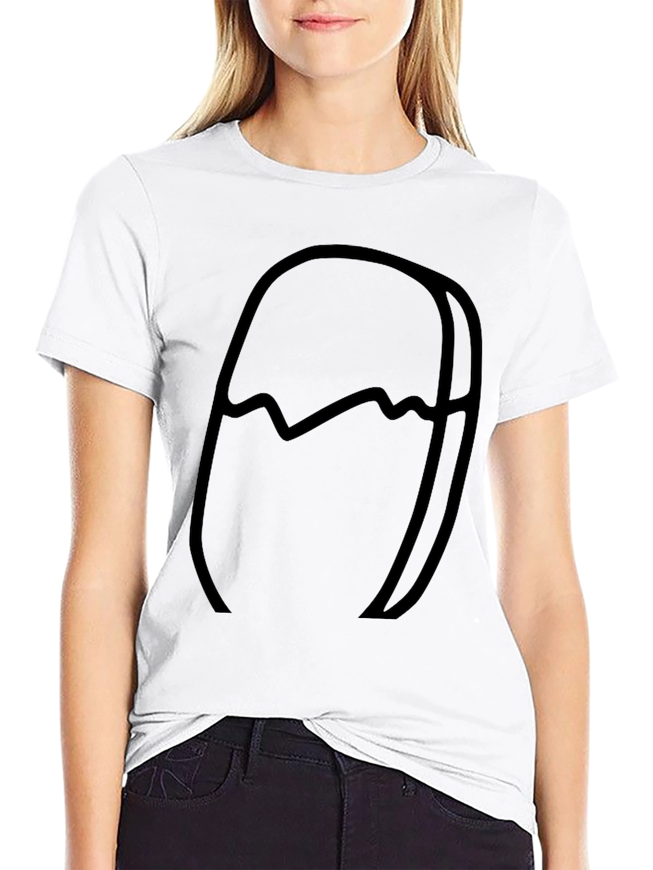 Abstract Graphic Print Crew Neck T-Shirt