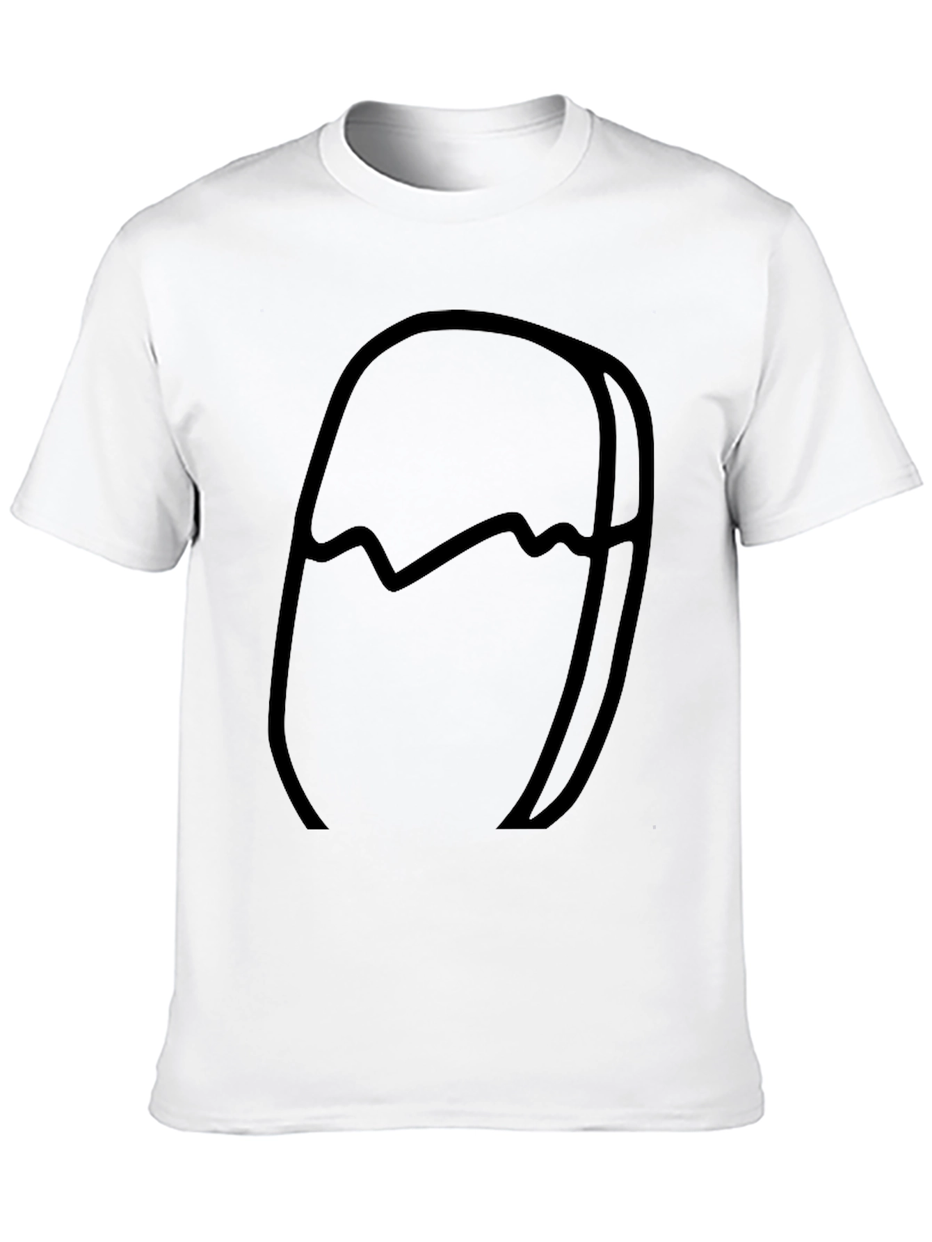 Abstract Graphic Print Crew Neck T-Shirt