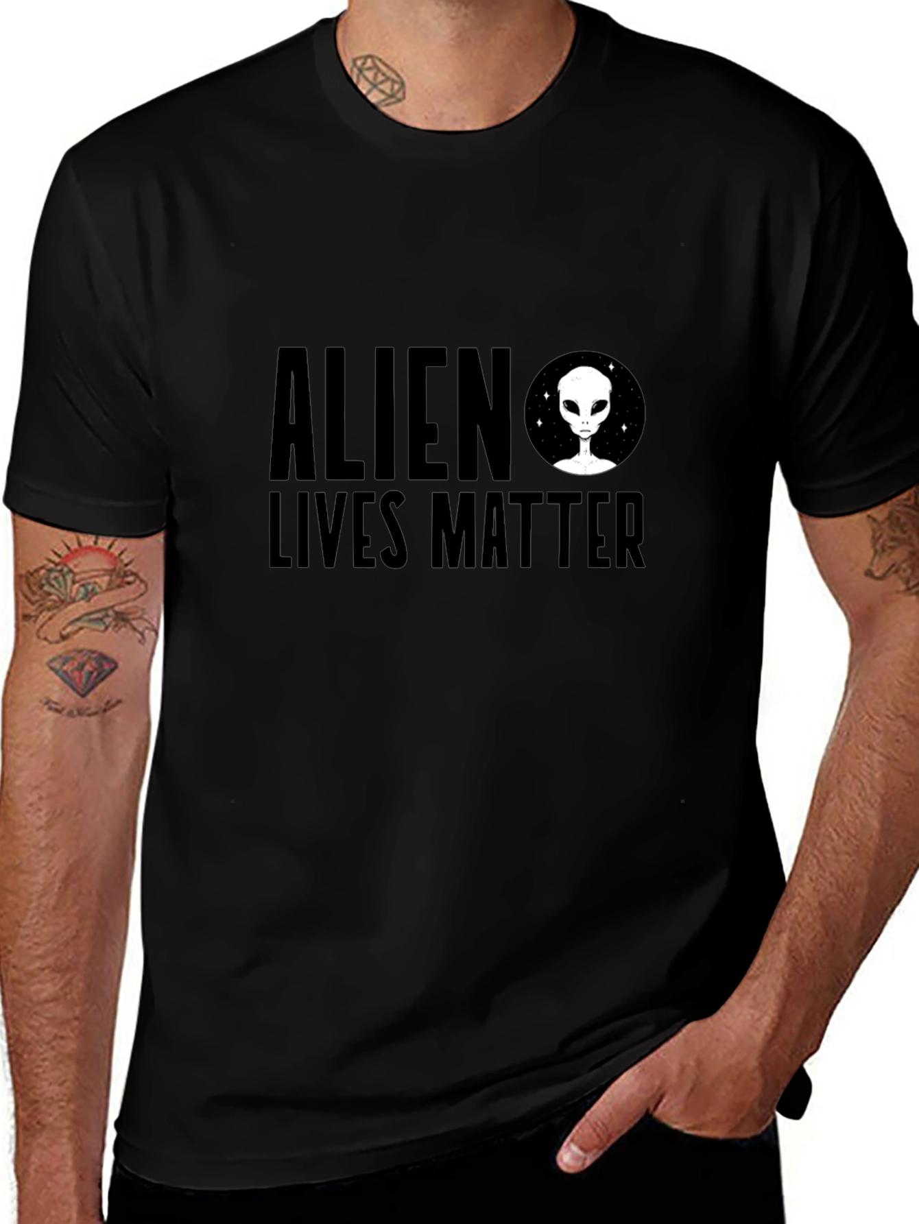 Alien Lives Matter Black T-Shirt
