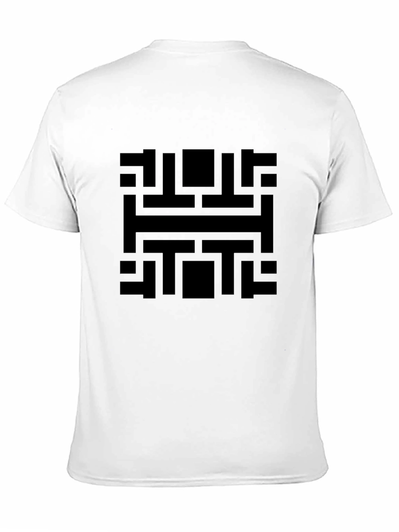 Abstract Graphic Print Black T-Shirt